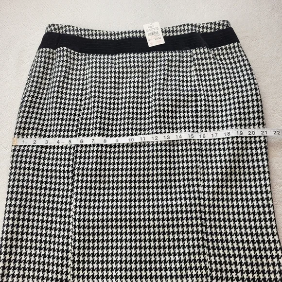 Cato Hounds Tooth Black White Straight Skirt Women's Size 16 - Picture 6 of 9